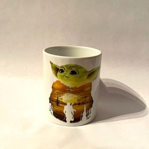 Mandolorian baby yoda mug